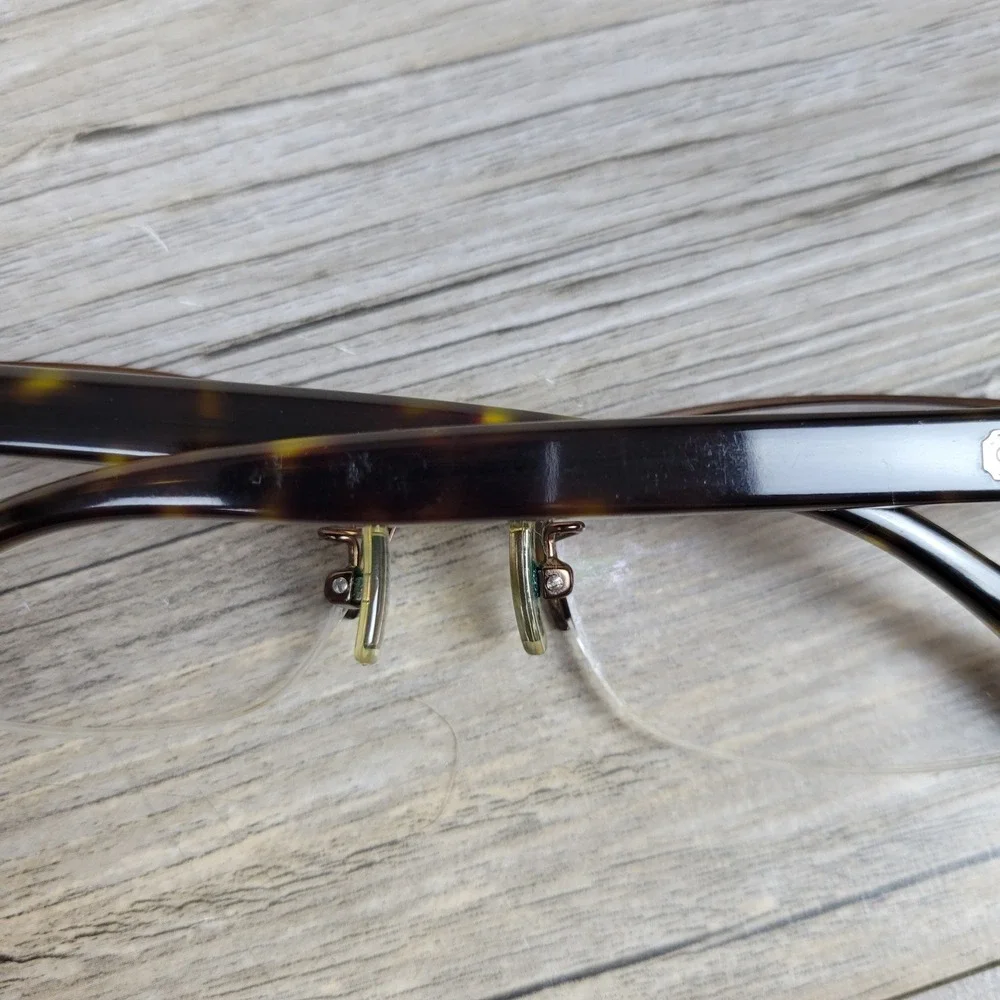 Coach Eyeglass Frames HC 5038 Montana 9076 Satin Brown Half Rim Womens 52-17-135